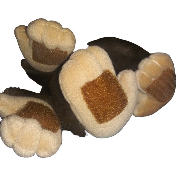VTG Fluffy Friends Realistic Brown Stuffed Monkey Chimp Plush Creations Inc NOS - Picture 4 of 11